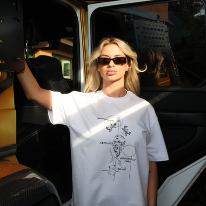 "Divine Feminine" Short Sleeve Oversized, Heavyweight T-shirt