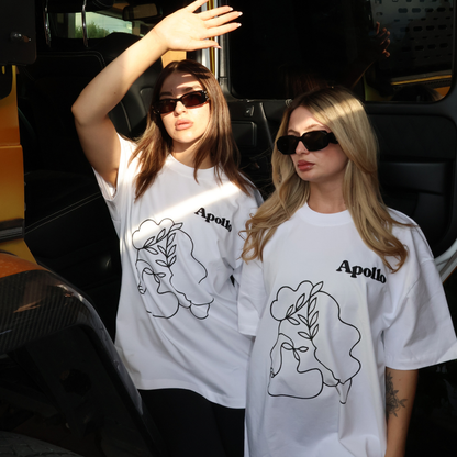 "Apollø" Unisex Short Sleeve Oversized, Heavyweight T-shirt