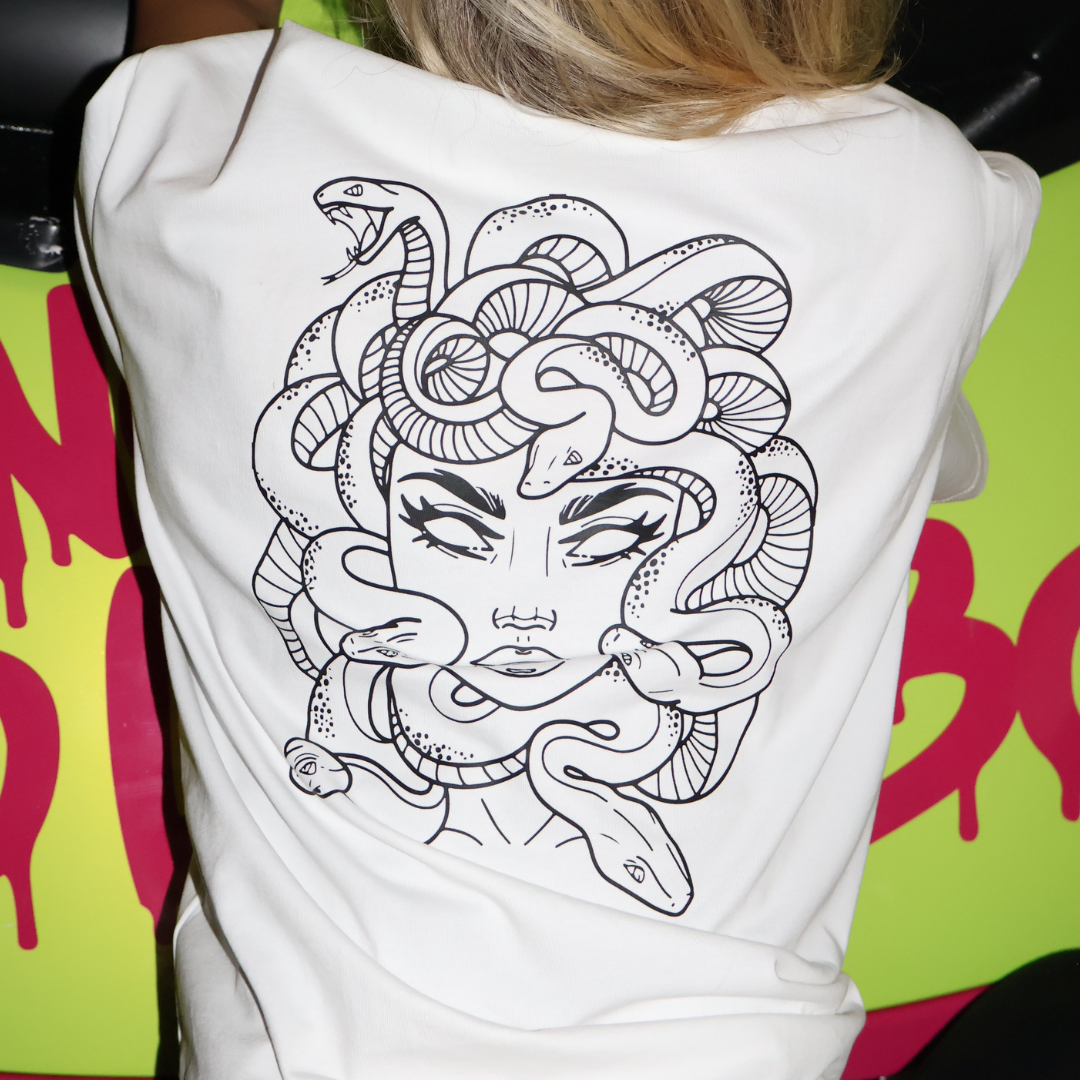 "Medusa" Unisex Short Sleeve Oversized Heavyweight T-shirt