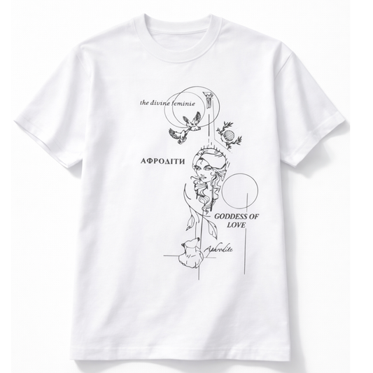 "Divine Feminine" Short Sleeve Oversized, Heavyweight T-shirt